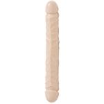 Jr. Veined Double Header Bender Dildo - Huidkleur