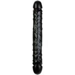 Jr. Veined Double Header Bender Dildo - Zwart