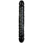 Jr. Veined Double Header Bender Dildo - Zwart