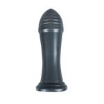 Grote zwarte dildo geribbeld