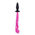 Unicorn Tails Buttplug Met Roze Staart - Zwart