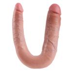 King Cock Large Double Trouble 44,5 cm - huidskleurig