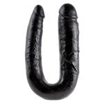 King Cock Large Double Trouble 44,5 cm - zwart