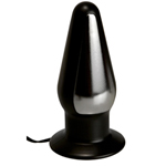 Electrosex Grote Buttplug - Zwart/Zilver