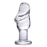 Asvini Glazen Buttplug - Transparant