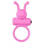 Siliconen cockring met vibratie