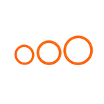 Cockring set - drie maten - oranje