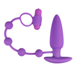 Triple Pleasure Cockring Met Plug