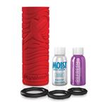 EZ Grip Stroker Masturbator Set - Rood