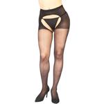 Visxon Open Kruis Panty - Zwart