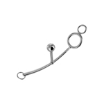 Penisring met gladde anale plug